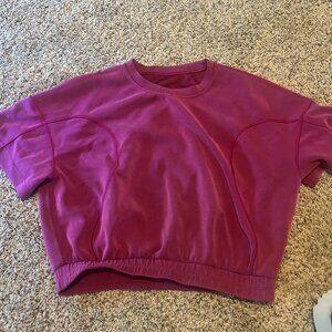 Lululemon Women's Pink and Purple T-shirt
